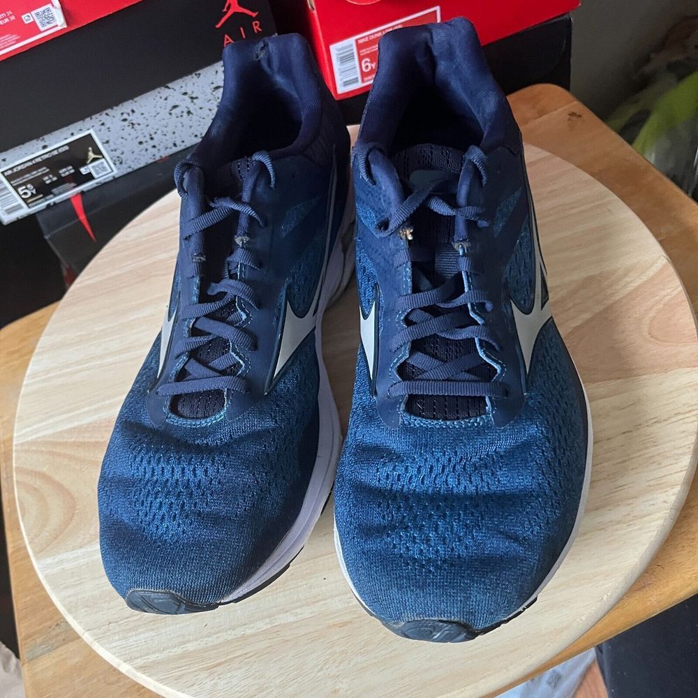 Mizuno Mens Wave Rider 23 411112 5073 Blue Running Shoes Sneakers Size 11 - Picture 3 of 11